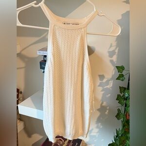 Alice + Olivia Ivory Knit tank